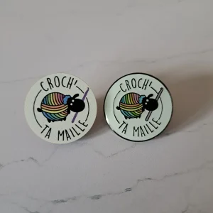 Pin&rsquo;s Croch&rsquo;ta maille