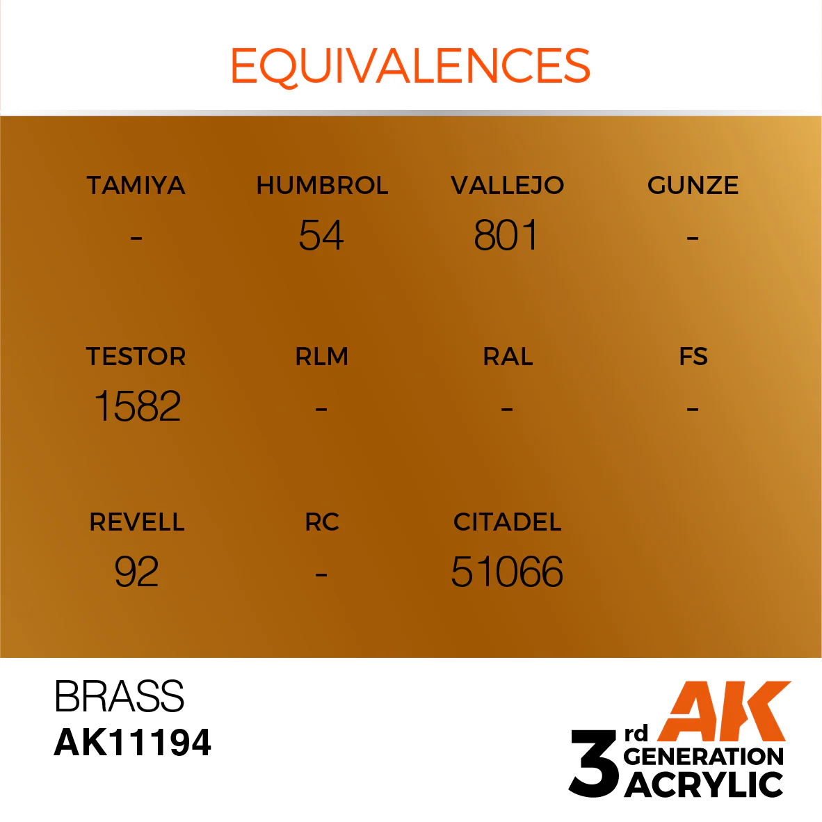 Acrylics 3GEN Brass 17ml – Image 4
