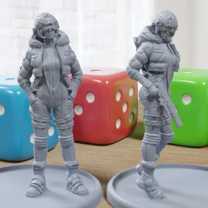 Sierra Night Fury - 3D Printed Mini - Cyberpunk / Sci-Fi - Tabletop Miniature Wargaming - 28mm / 32mm Scale Minifigures